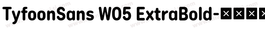 TyfoonSans W05 ExtraBold字体转换